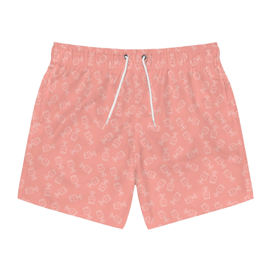 Glass of Rosé Swim Trunks