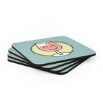 Load image into Gallery viewer, #myliquiddiet Corkwood Coaster Set
