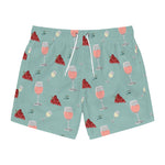 Load image into Gallery viewer, Wine Medley Swim Trunks
