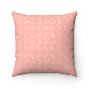 Glass of Rosé Square Pillow