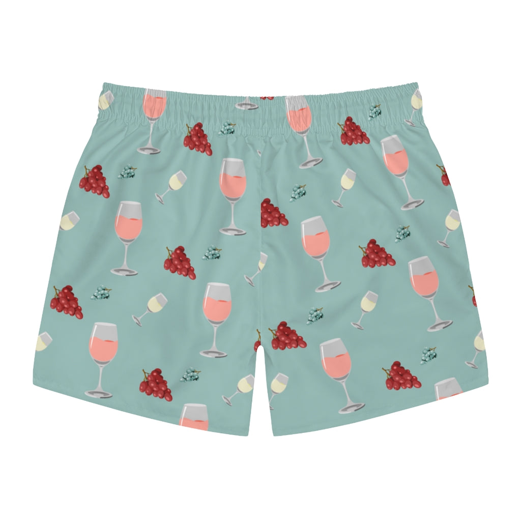 Wine Medley Swim Trunks