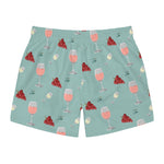 Load image into Gallery viewer, Wine Medley Swim Trunks
