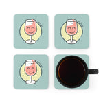 Load image into Gallery viewer, #myliquiddiet Corkwood Coaster Set
