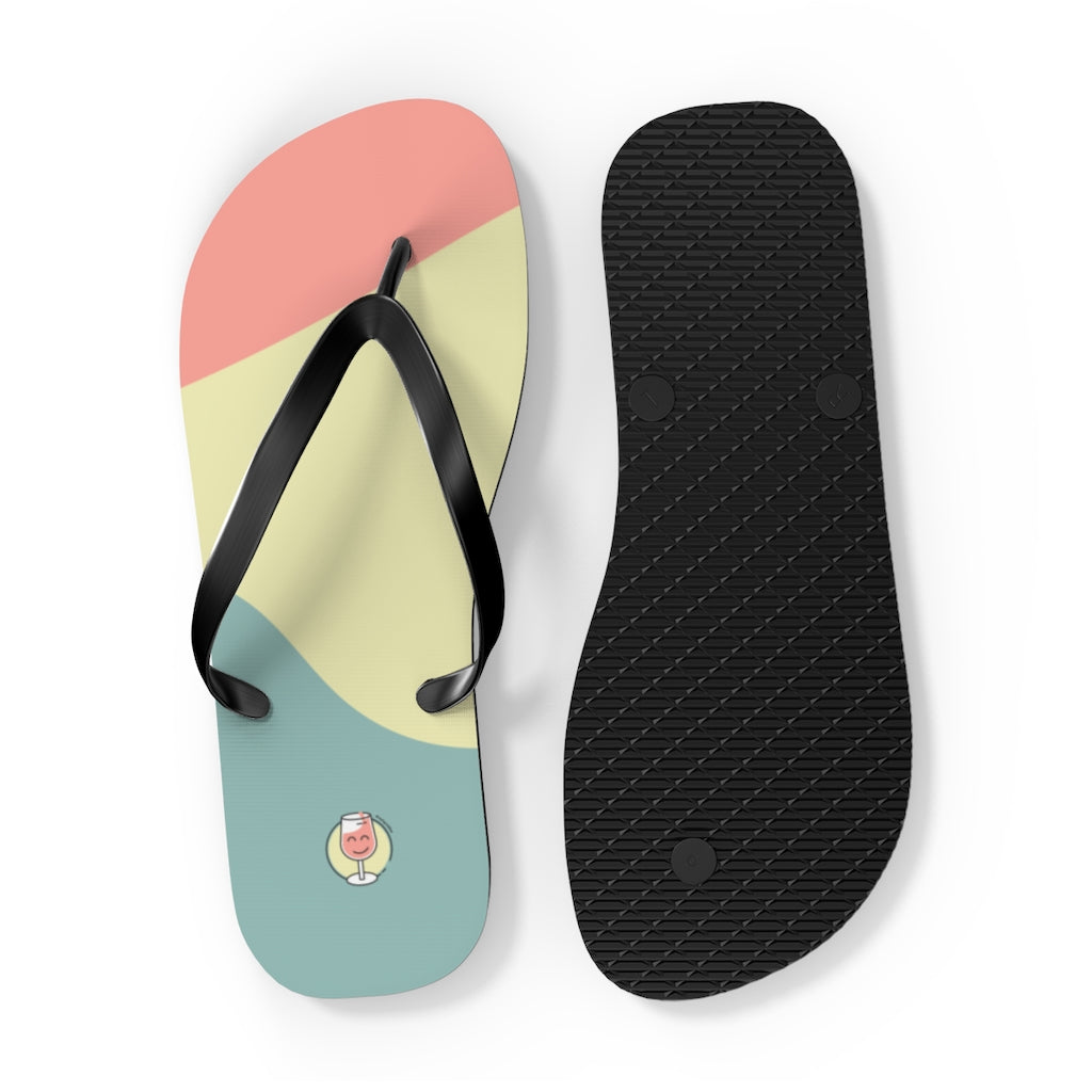 Wine Splash Flip Flops