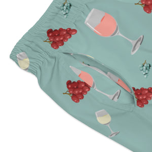 Wine Medley Swim Trunks